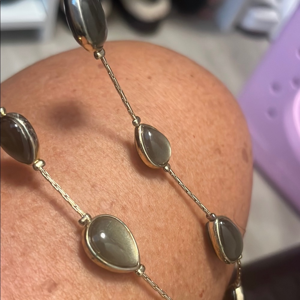 Elegant Gold and Gray Women's Necklace